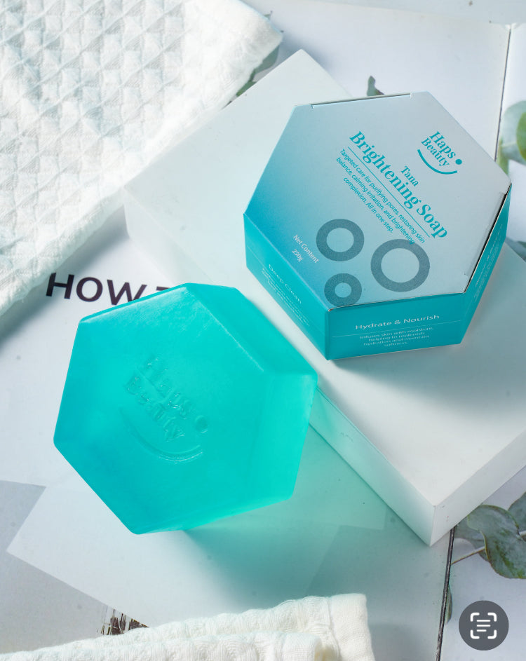 HapsBeauty Tana 7-in-1 Brightening Soap - Hydrating, Pore-Refining & Tone-Correcting Bar